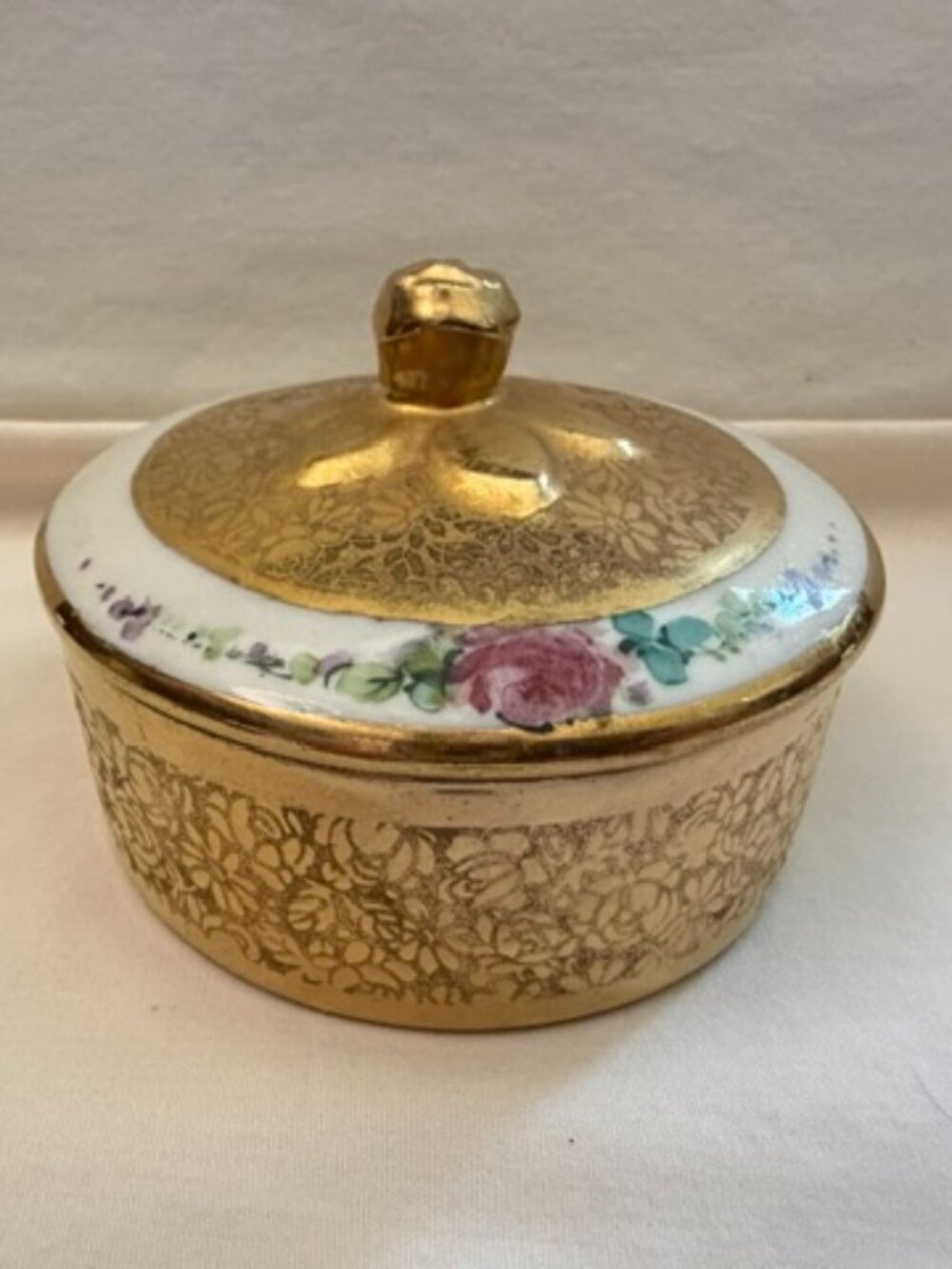Vintage Lidded Porcelain Container